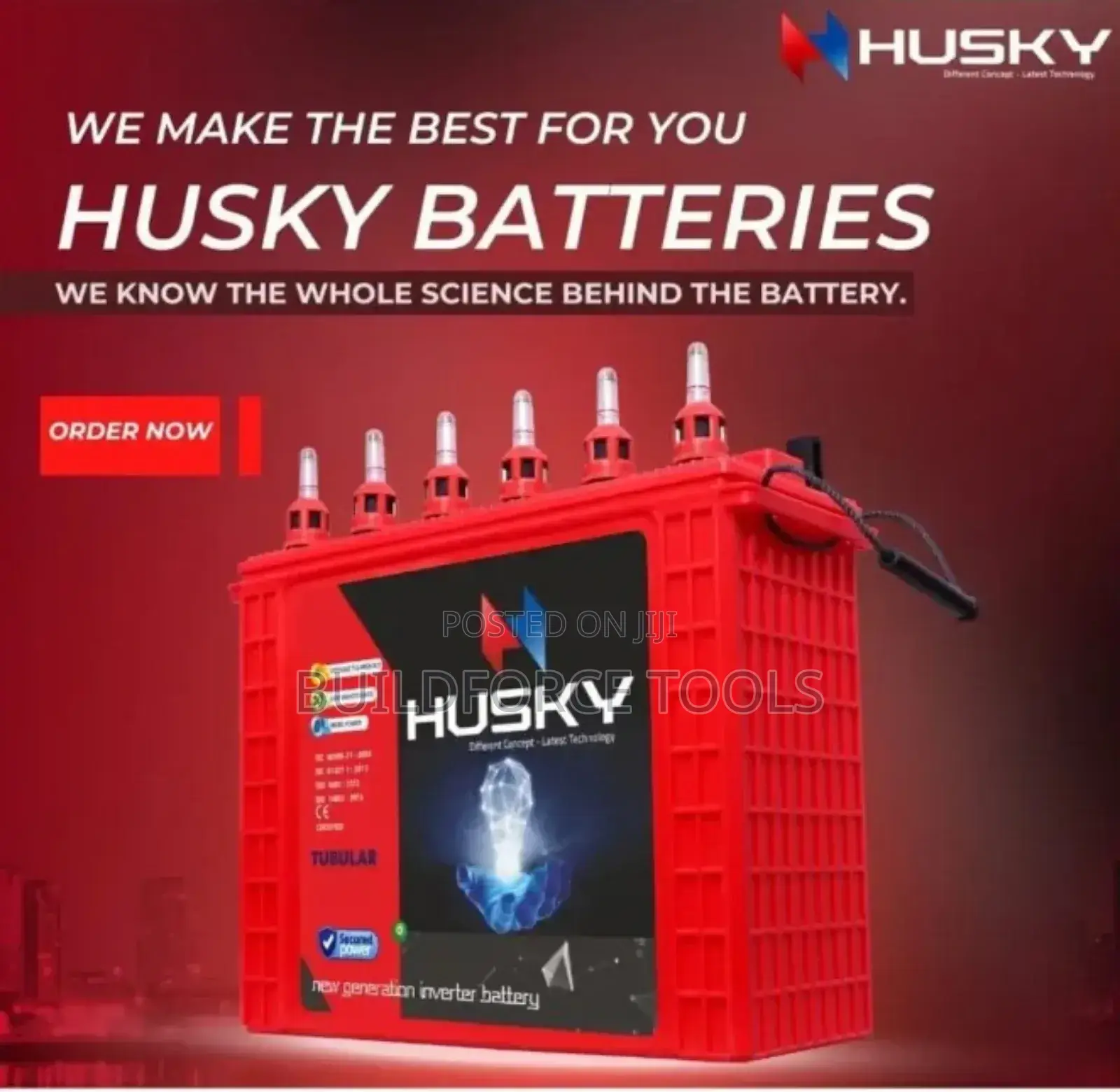 100ah Tall Tubular High Performance Husky Battery