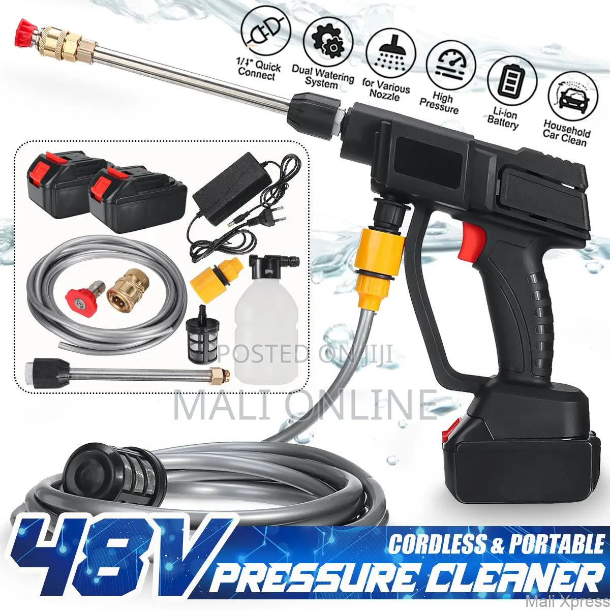 Portable High Pressure Cordless Car Washer Kit