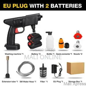 Portable High Pressure Cordless Car Washer Kit
