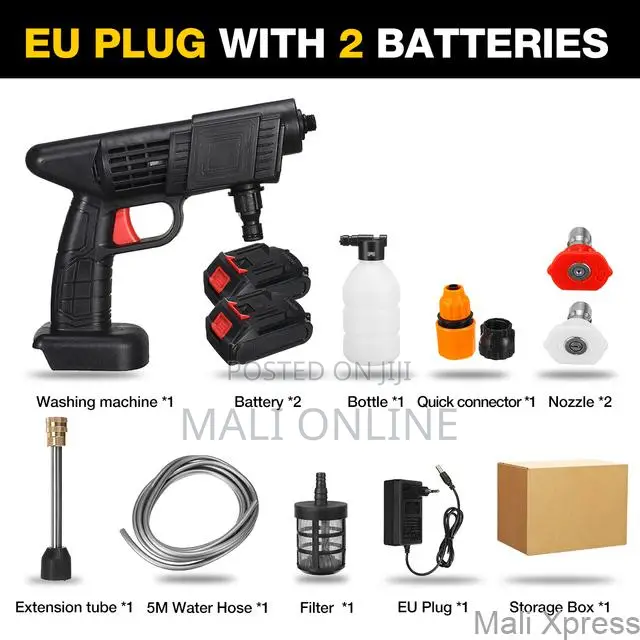 Portable High Pressure Cordless Car Washer Kit