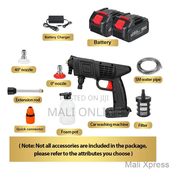 Portable High Pressure Cordless Car Washer Kit