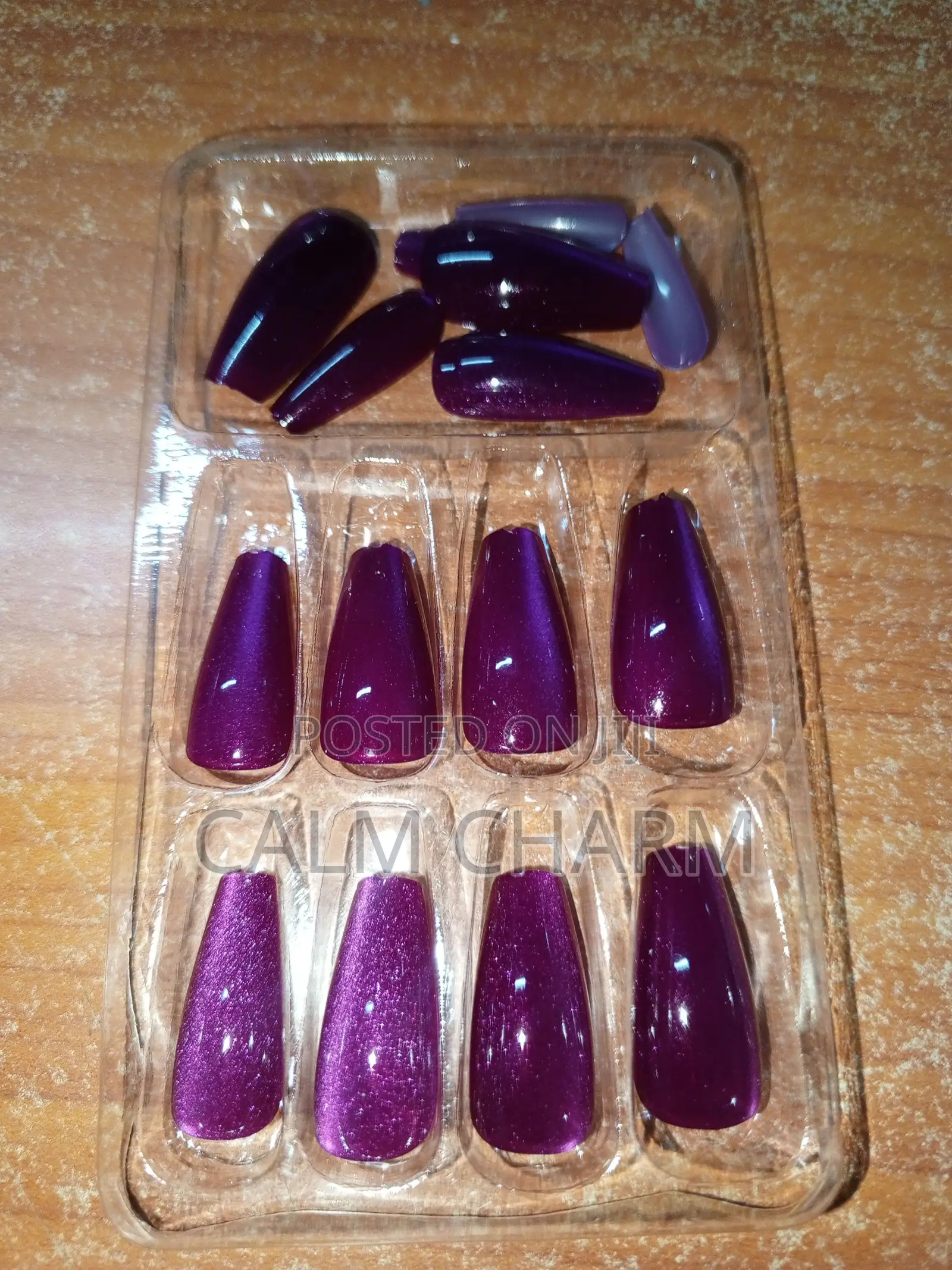 24pcs Cat Eye Gel Press Ons