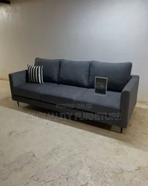 Black 3 Seater Indoor Seat