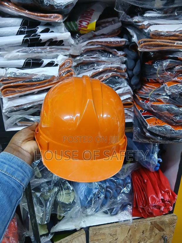 Orange Safety Approved Helmets - thumbnail 3