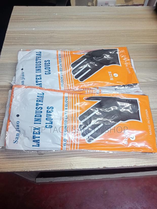 Rubber Gloves 14inch - thumbnail 2
