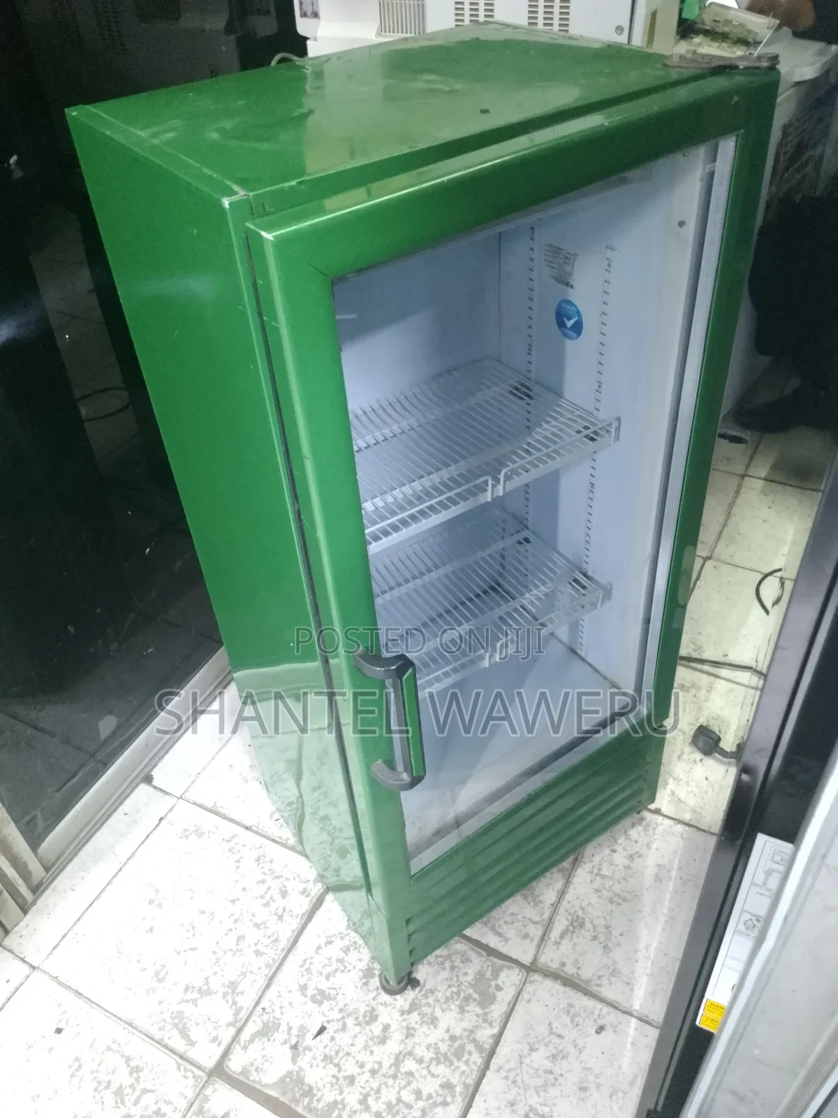Min Green Display Fridge