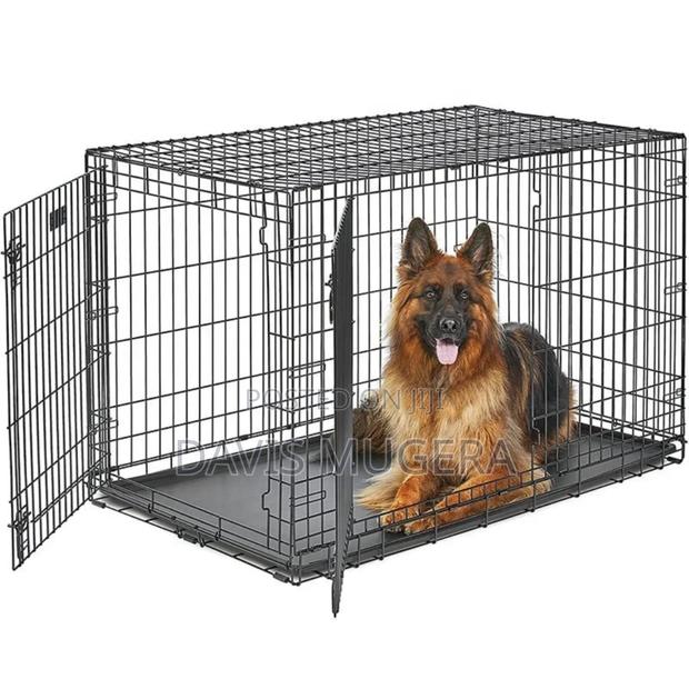 Foldable Collapsible Metal Dog Cage Kennels (Stackable) - Small Sizes - thumbnail 4