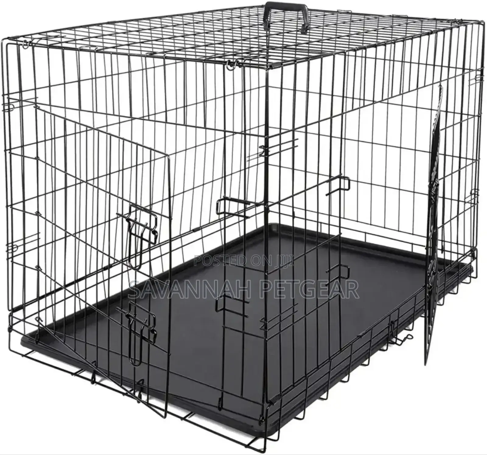 Foldable Collapsible Metal Dog Cage Kennels (Stackable) - Small Sizes