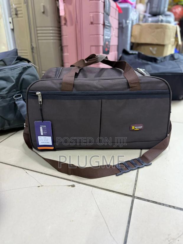 Duffle Bag Travel Durable Fabric 
 Color: Black,Navy,Brown,Grey - thumbnail 3