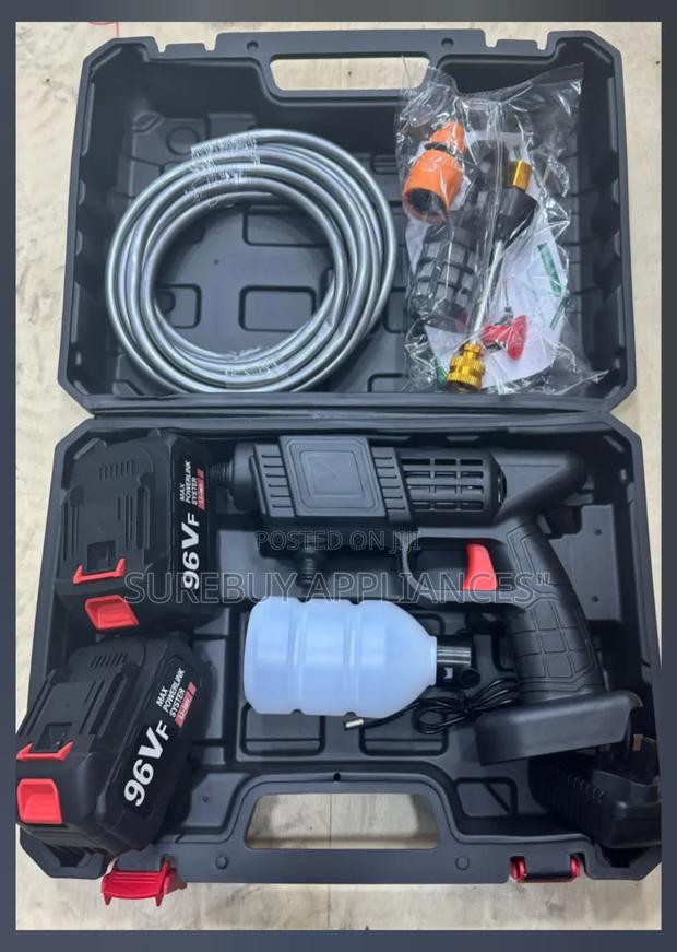 96v High-Pressure Water Sprayer/Washer, Car Washing Machine, 5m Range - main view