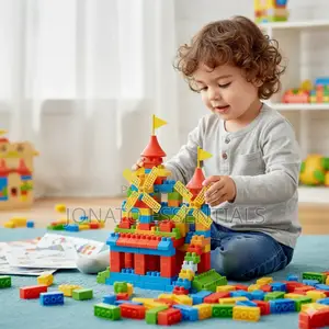 Colorful Jumbo Building Blocks for Toddlers