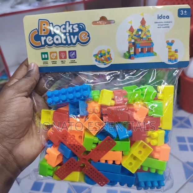 Colorful Jumbo Building Blocks for Toddlers - thumbnail 2