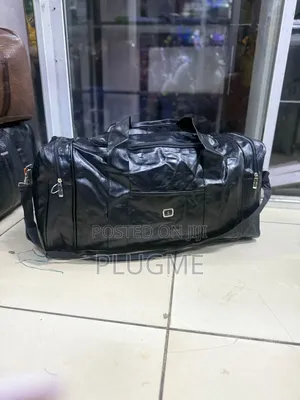 New in Pu Leather Large Travel Duffel Bag Gym Duffle Bag