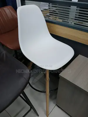 Minimalist White Bar Stool