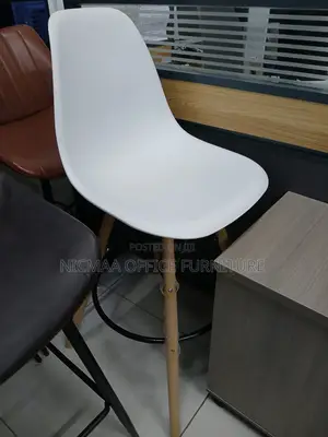 Minimalist White Bar Stool