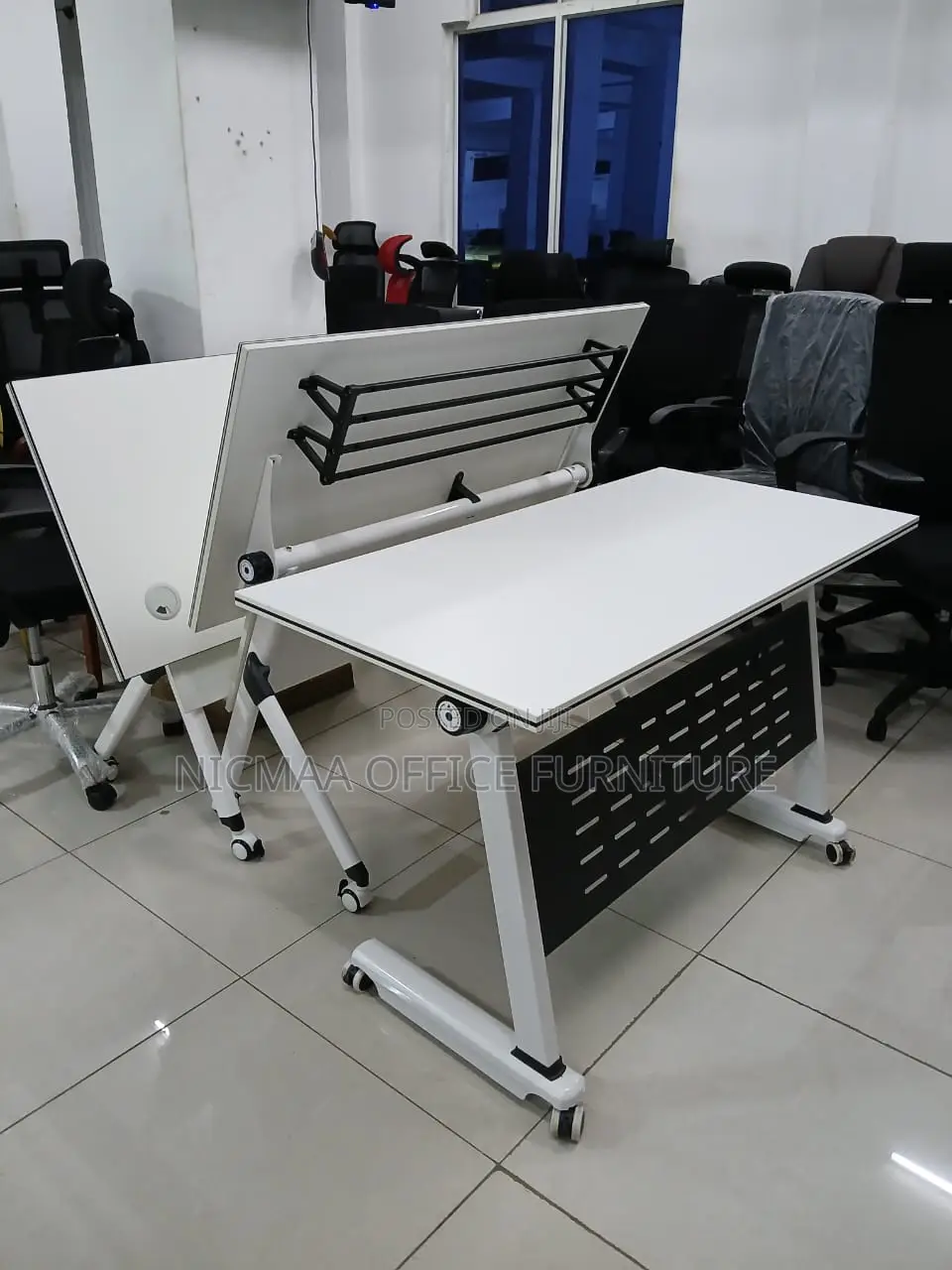 Space-Saving Executive Ready Foldable Desk