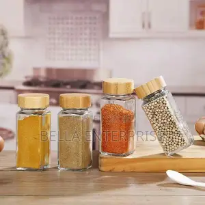 29 PCS Set Glass Storage Jars With Bamboo Lid