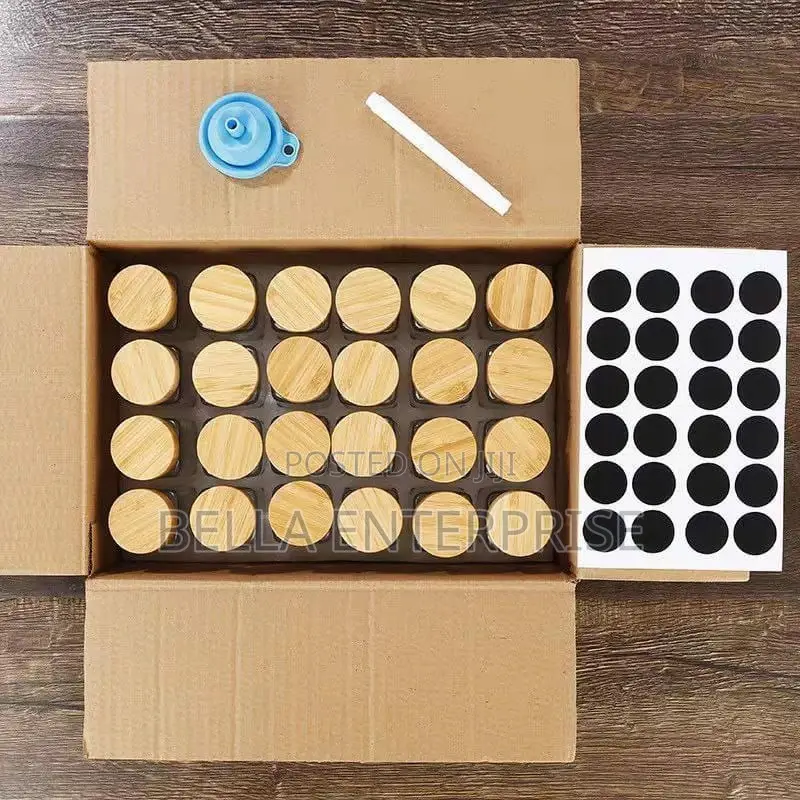 29 PCS Set Glass Storage Jars With Bamboo Lid
