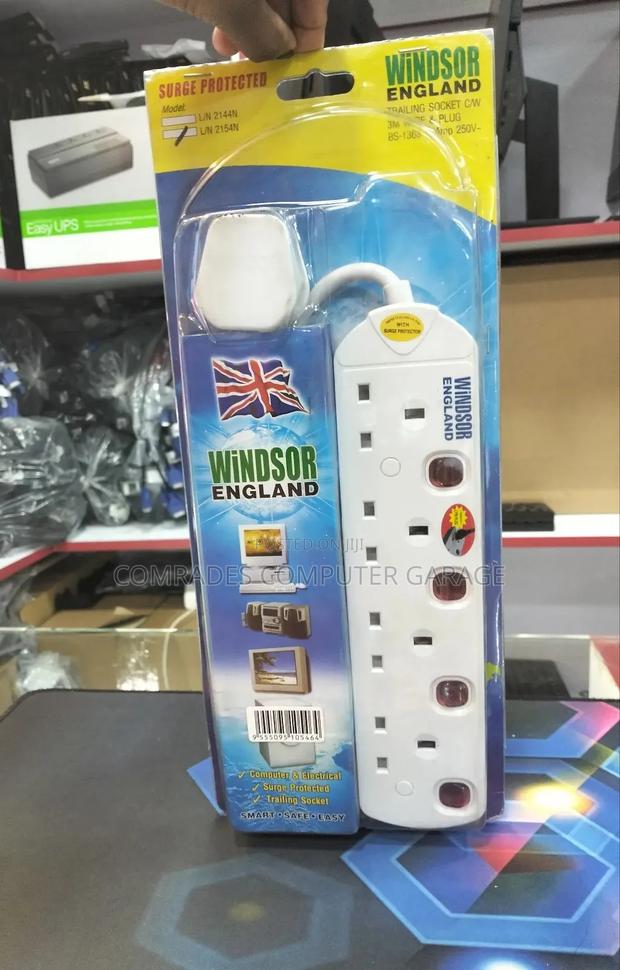 Windsor England 4 Way Surge Protected Extension - main view