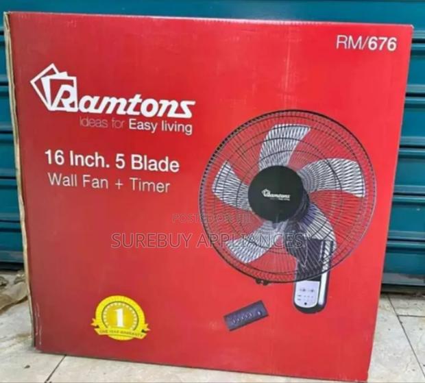 Ramtons Rm/676 16′′ Wall Fan – Powerful Cooling - main view