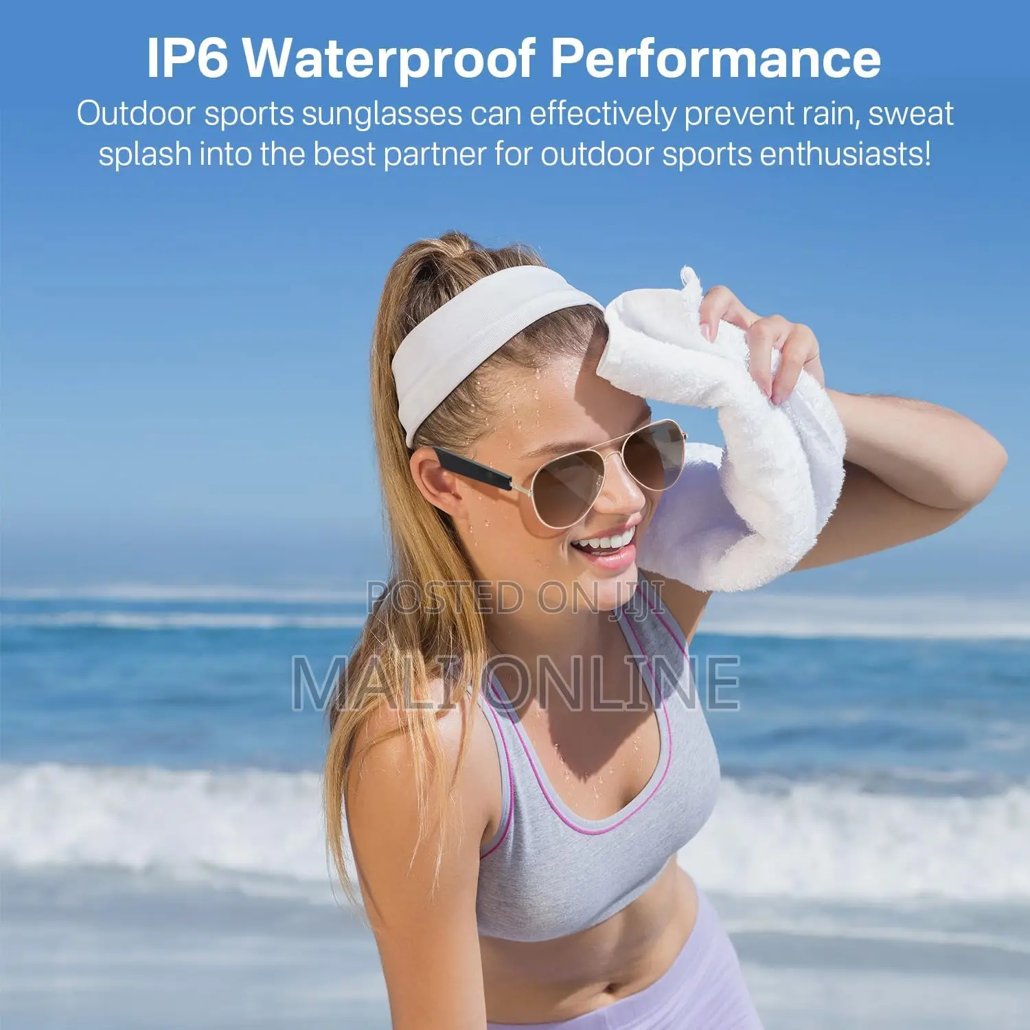 Smart Bluetooth Sunglasses With Hd Nylon Lens Built-in Mic & Speakers