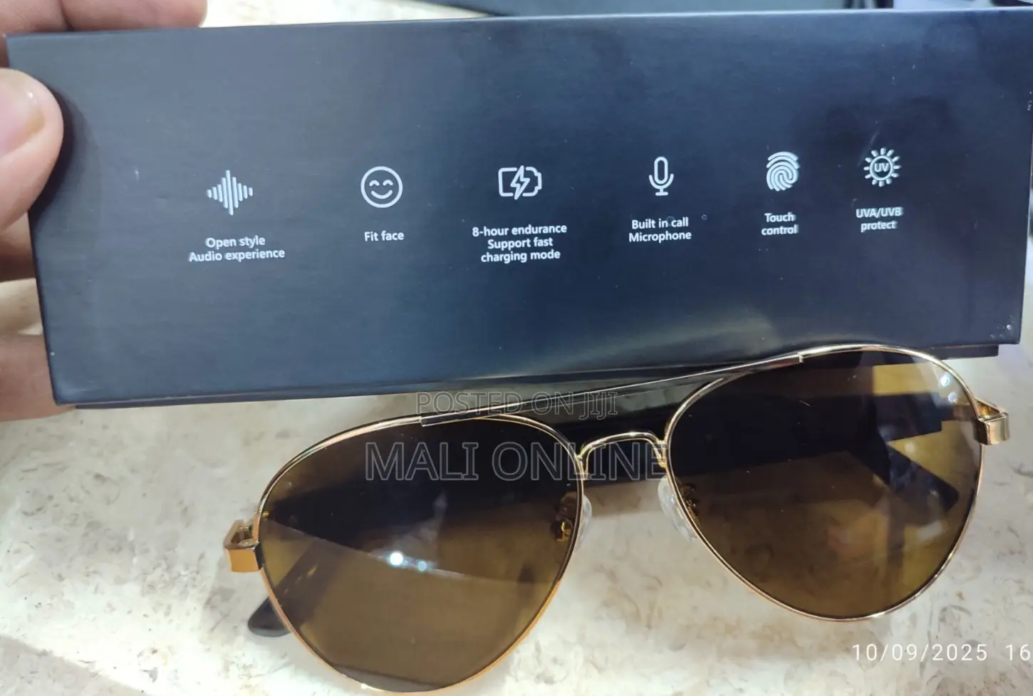Smart Bluetooth Sunglasses With Hd Nylon Lens Built-in Mic & Speakers