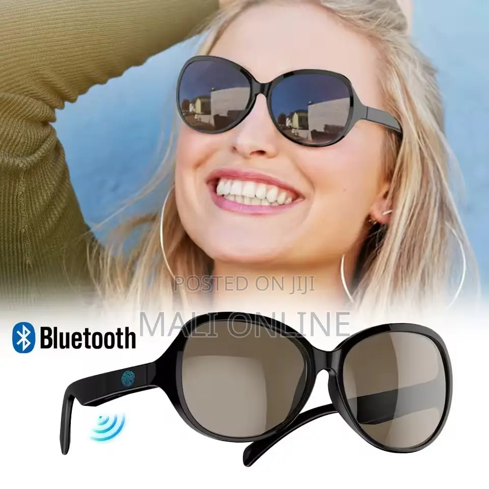 Smart Bluetooth Glasses With Mic & Speakers Open Ear Uv Sunglasses