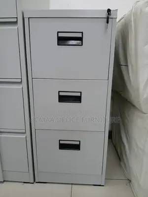 Sturdy 3-Drawer Metal Filing Cabinet