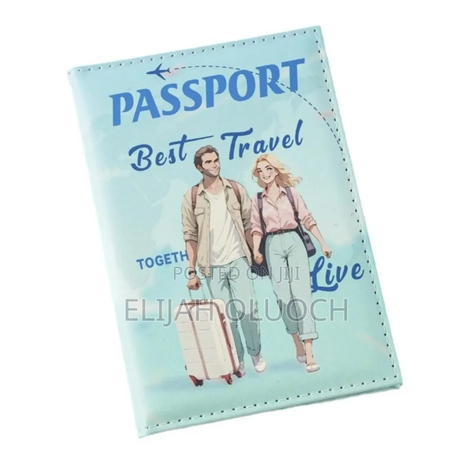 Stylish Synthetic Leather Passport Holder Wallet