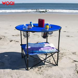 Foldable Camping Table/Outdoor Table With Cup Holder and Carrier Bag - thumbnail 2