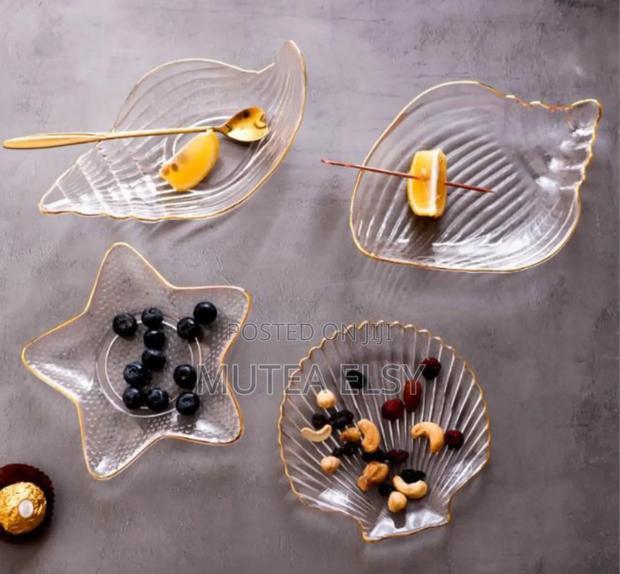 Creative Phnom Penh Transparent Glass Plate Ocean Series Sets - thumbnail 3