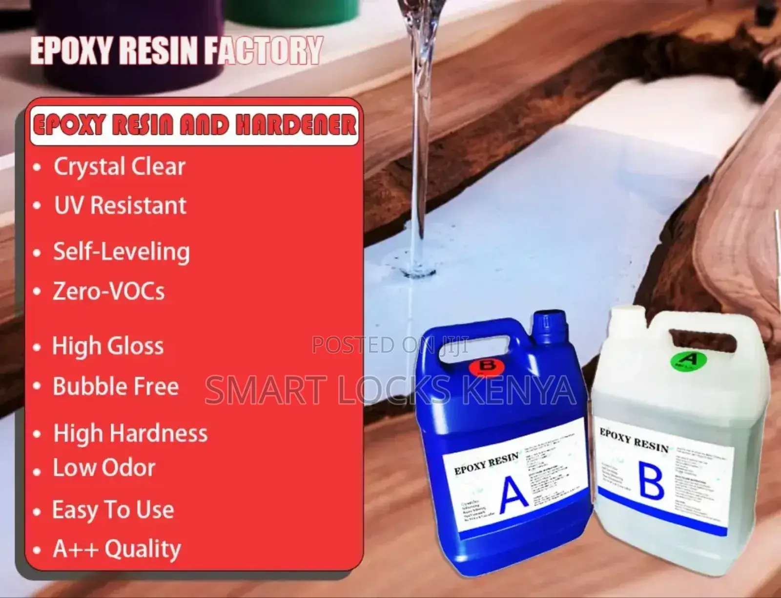 Epoxy Resin With Hardener, Crystal Clear Casting Resin( Per Kg)