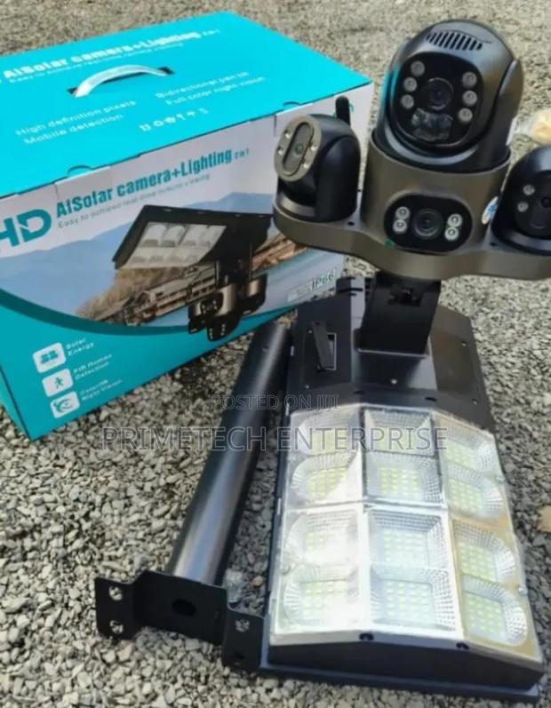 Ai Smart Solar Camera With 1000watts Street Light