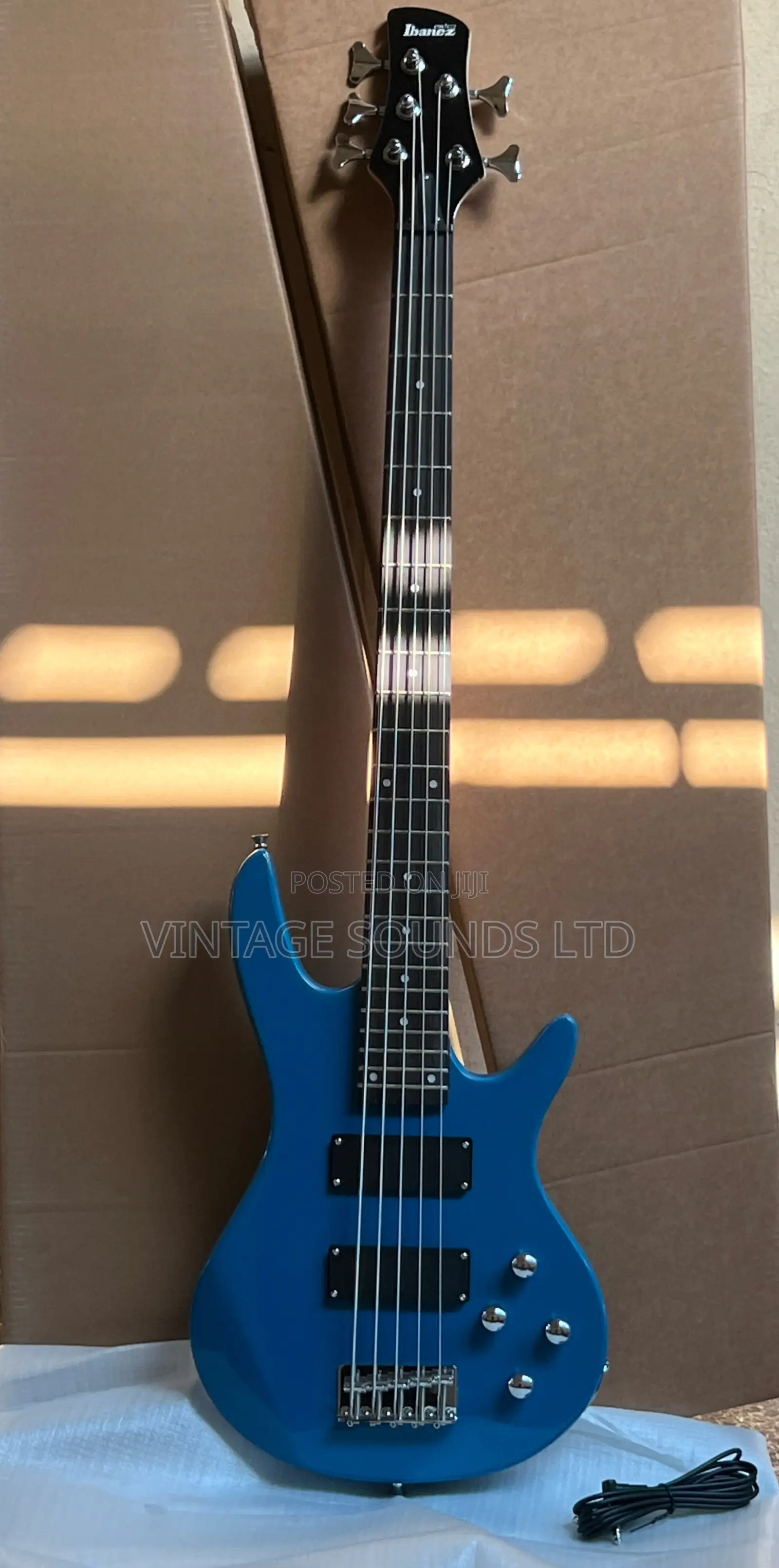 Ibanez Gio Grg121 Dx Passive 24 Fret 5 Strings Bass Guitar ( Blue )
