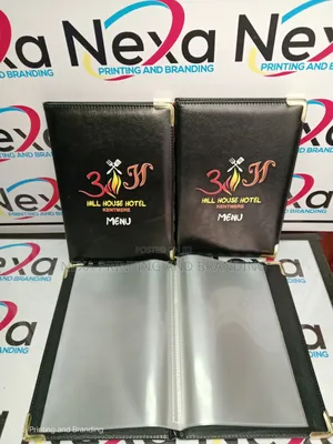 Branded A5 Size Menu Holders