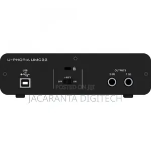 Behringer U-Phoria Umc22 Audio Interface 2×2 Usb Sound Card
