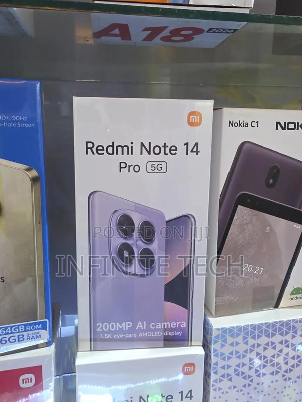 New Xiaomi Redmi Note 14 Pro 5G 256 GB Black - main view