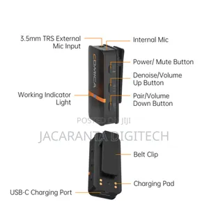 Comica Vimo Q 4-Channel Wireless Microphone System With Charging Case