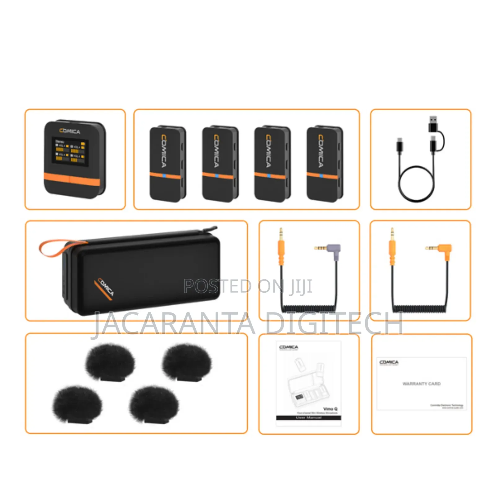 Comica Vimo Q 4-Channel Wireless Microphone System With Charging Case