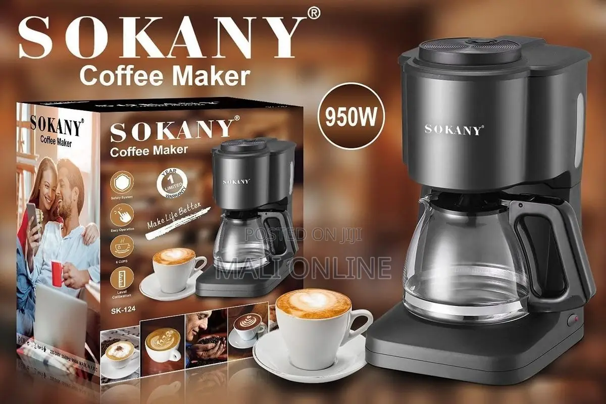 Sokany Sk124 6-cup Coffee Maker Compact Drip Coffee Machine