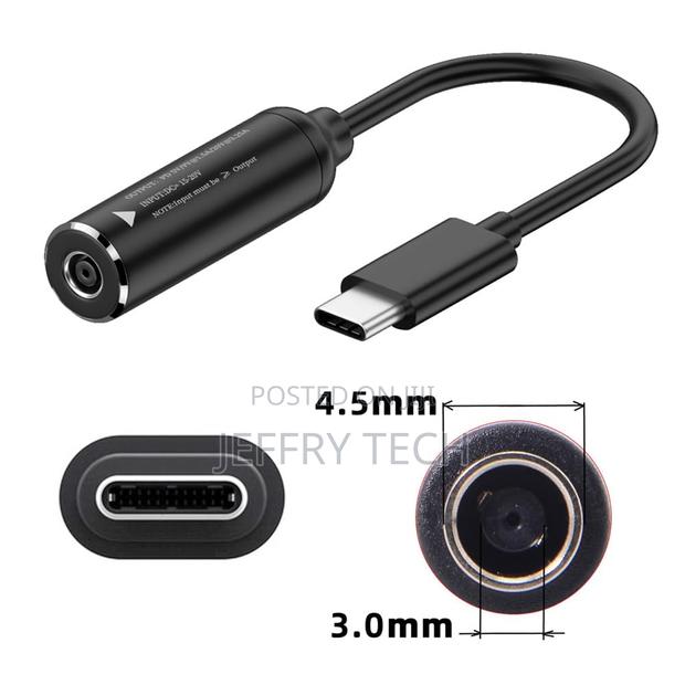 Dc 4.5x3mm Socket Input to Usb-C Charging Cable Laptop Phone Pd9v 5v 2 - thumbnail 5