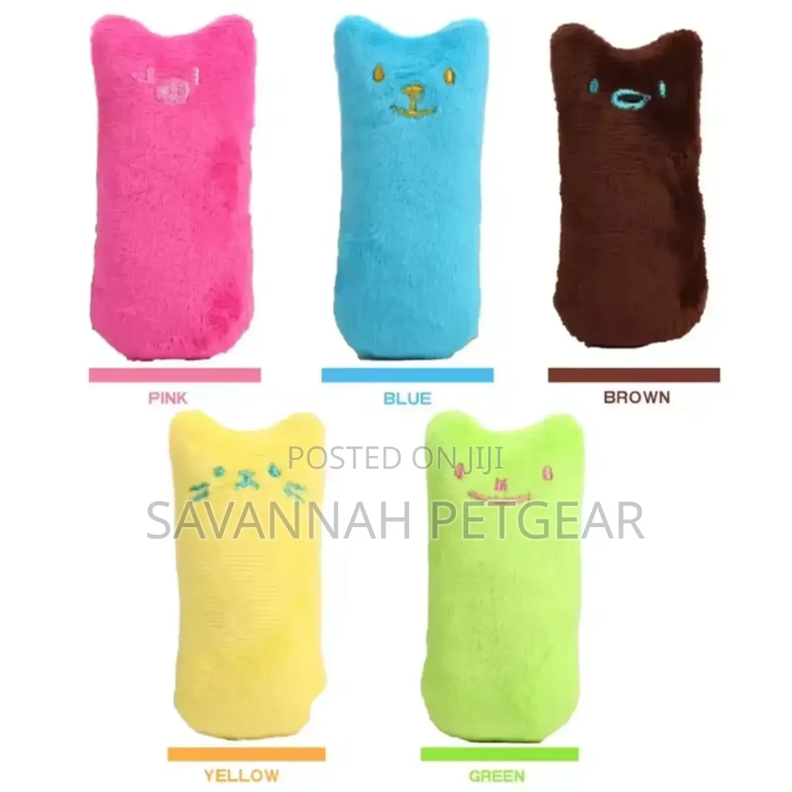 Cute Kitten Squeak Plush Interactive Cat Toy With Catnip