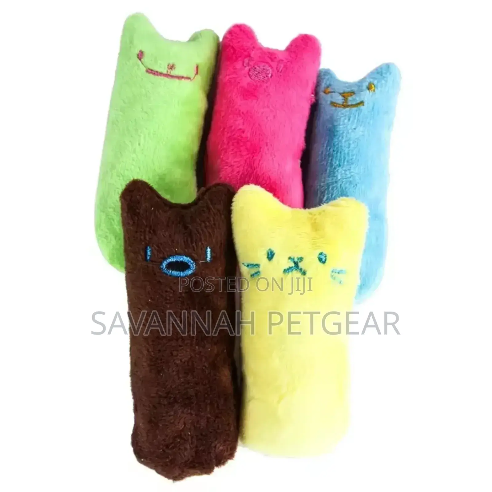 Cute Kitten Squeak Plush Interactive Cat Toy With Catnip