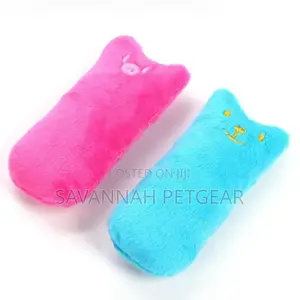 Cute Kitten Squeak Plush Interactive Cat Toy With Catnip
