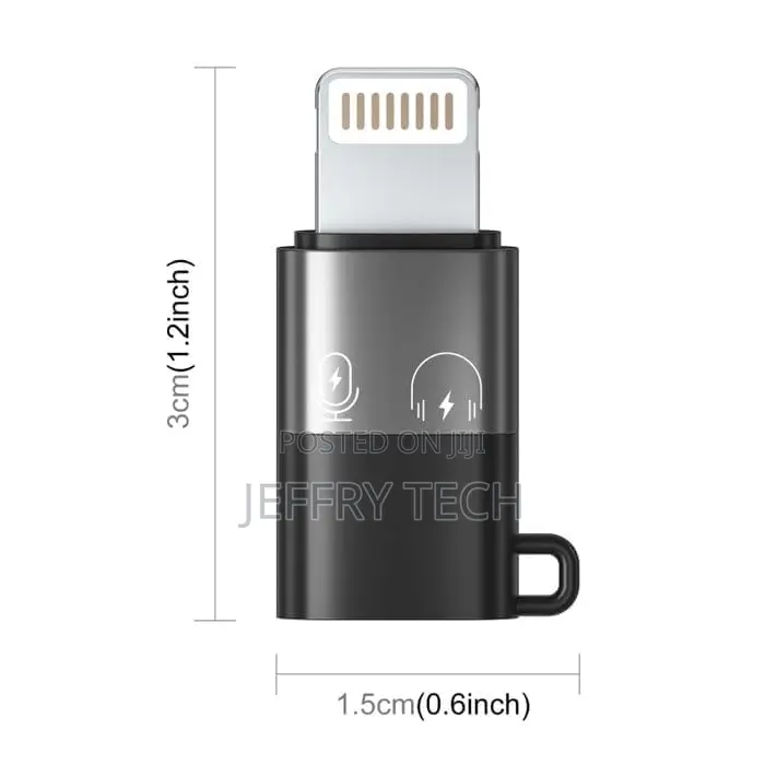 Type C Female to Lightning Male Adapter, Otg for iPhone Connector
