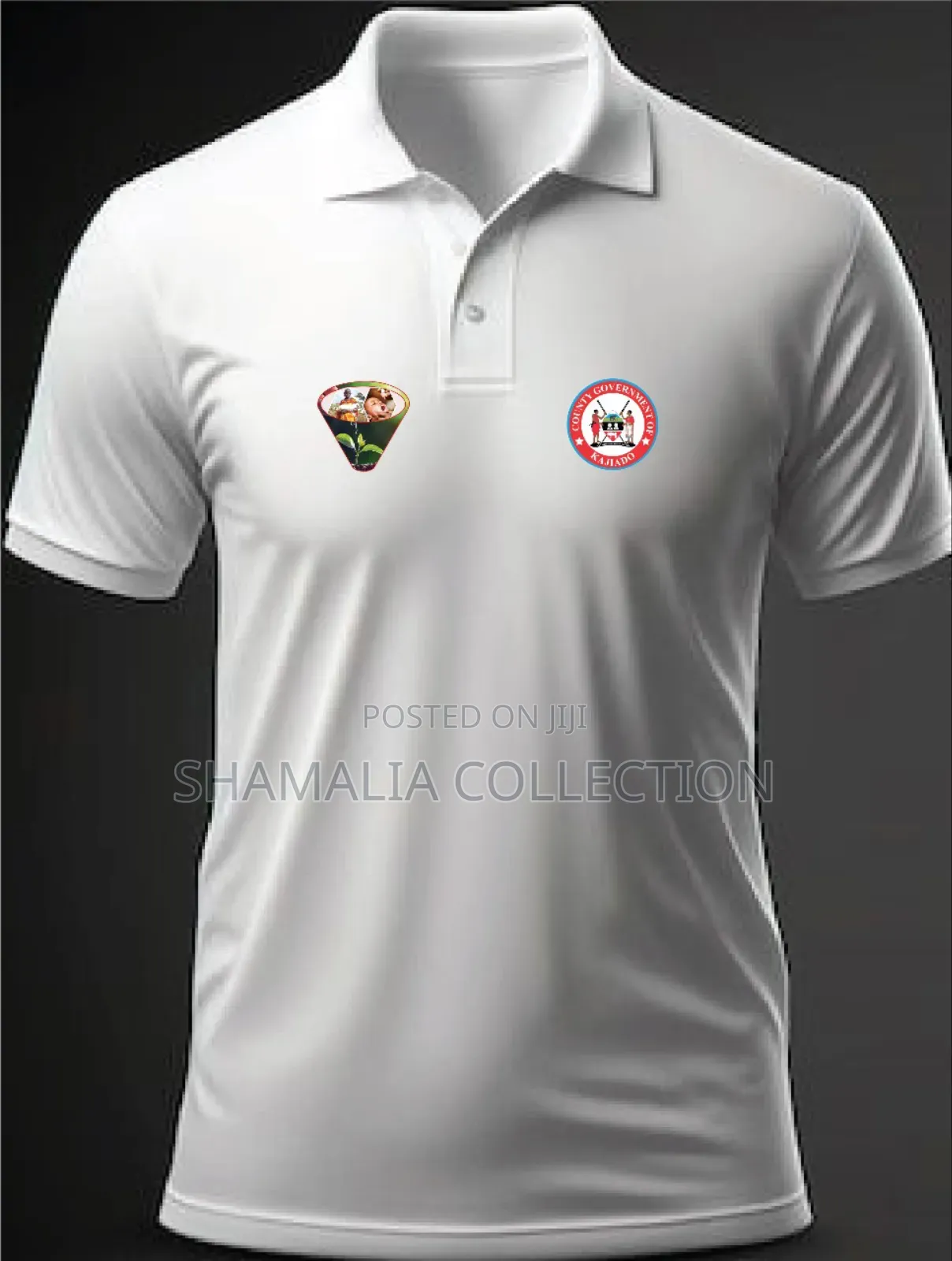Printed White Polo Tshirts Both Polo and Round