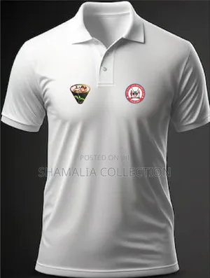 Printed White Polo Tshirts Both Polo and Round