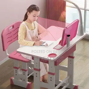 Kids Study Table Chair Set, Adjustable