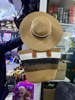 Straw Bag Beach Sun Shade Visor