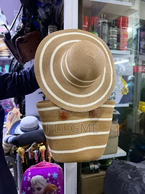 Straw Bag Beach Sun Shade Visor
